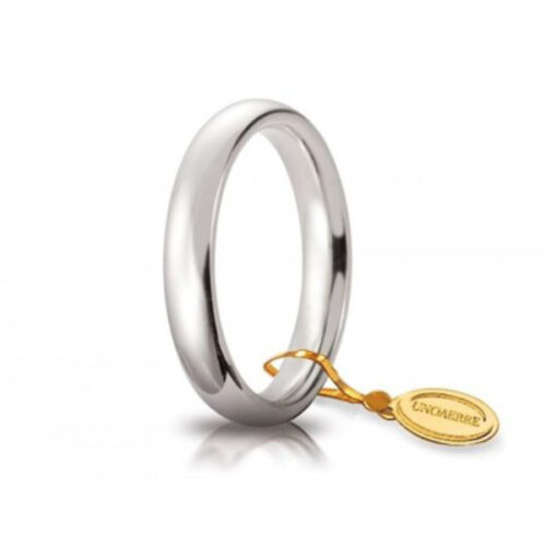 Fede Comfort 3,5 mm Oro Bianco UNOAERRE