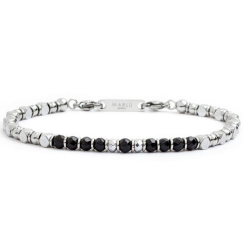 Bracciale da Uomo in Acciaio e Pietre MARLU'