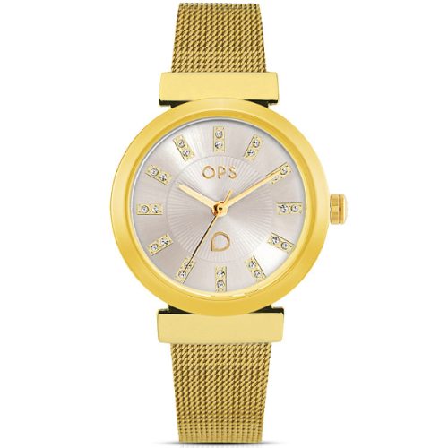 Orologio Maglia Milano Dorato Donna OPS