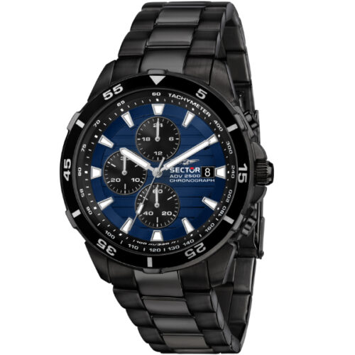 Orologio Cronografo da Uomo SECTOR in Acciaio Nero