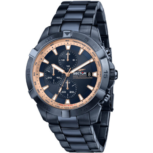 Orologio Cronografo da Uomo SECTOR in Acciaio Blu