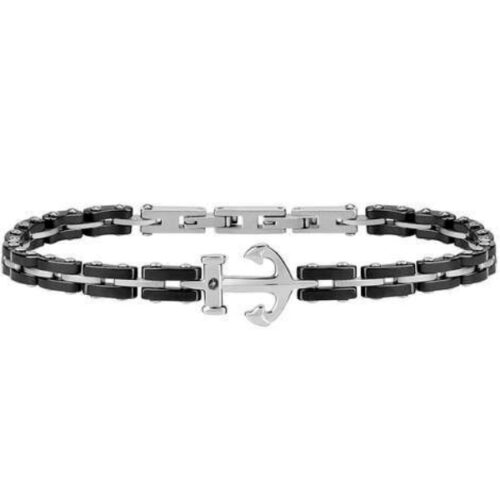 Bracciale Ancora da Uomo in Ceramica MORELLATO