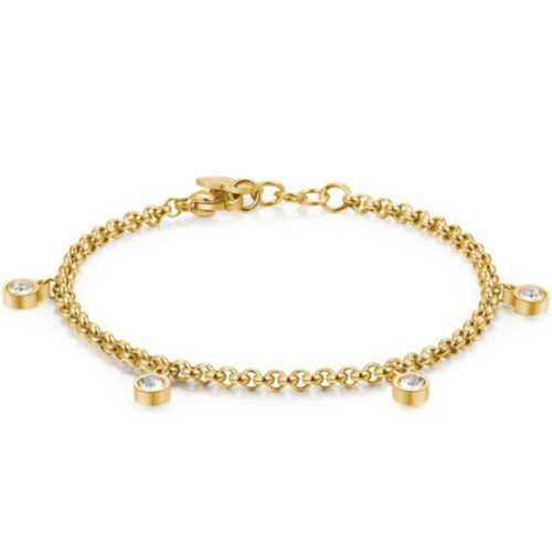 Bracciale Acciaio Dorato Donna S'AGAPO'