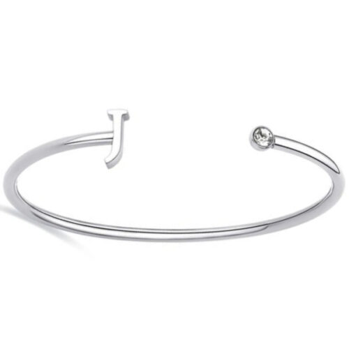 Bracciale Rigido Iniziale "J" S'AGAPO' da Donna