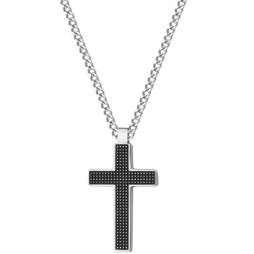Collana Croce Uomo Acciaio S'AGAPO'
