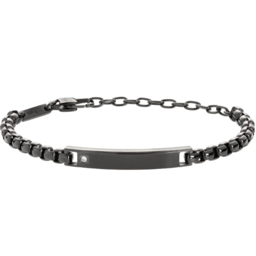 Bracciale Nero Uomo in Acciaio BREIL