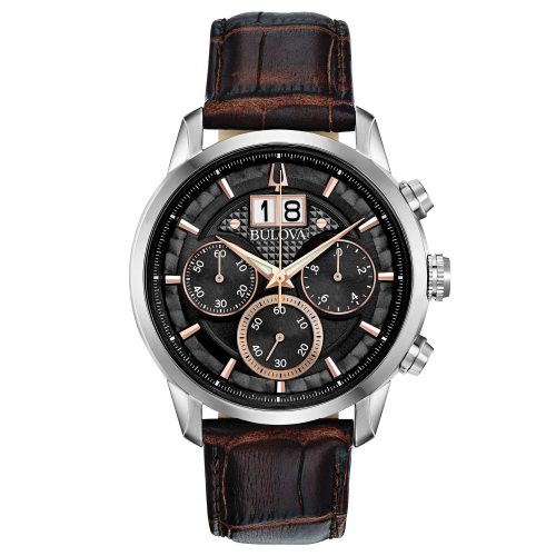 Orologio Uomo Cinturino Pelle BULOVA