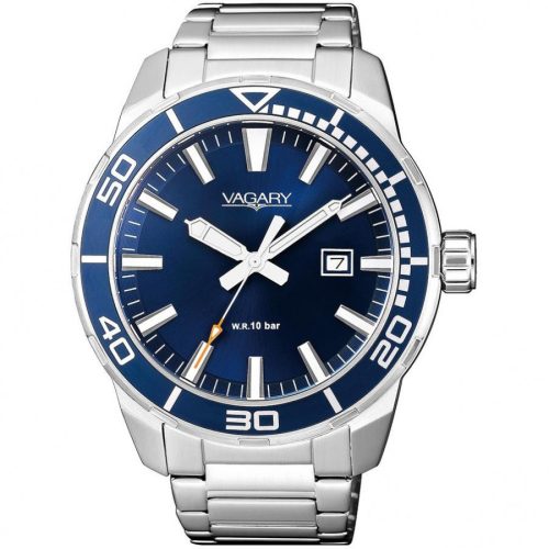 Orologio da Uomo VAGARY Quadrante Blu, Ghiera Blu