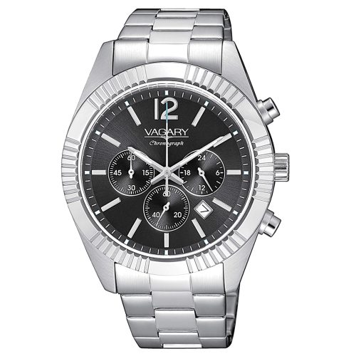 Orologio Cronografo da Uomo VAGARY Quadrante Nero