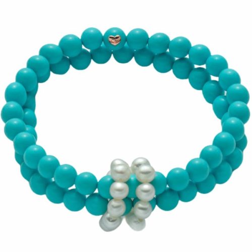 Bracciale Doppio Filo Turchese MILUNA