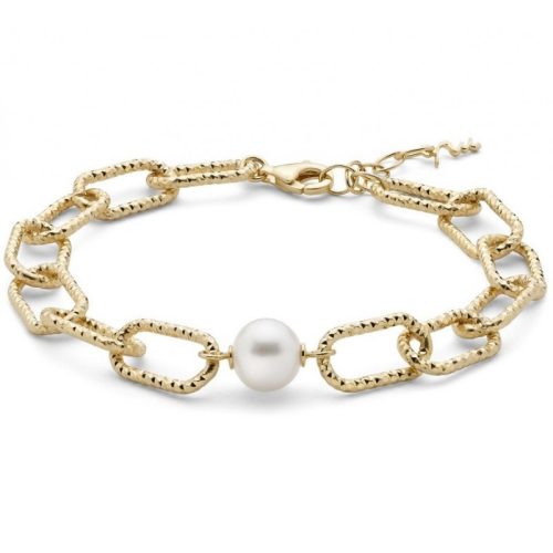 Bracciale in Argento Dorato MILUNA con Perla