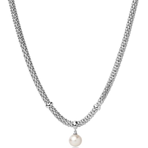 Collana in Argento MILUNA con Pendente Perla