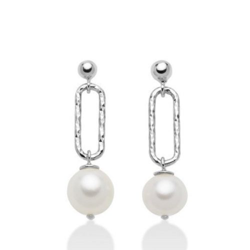 Orecchini Pendenti in Argento da Donna MILUNA con Perle