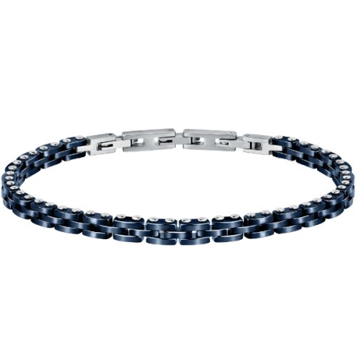 Bracciale Ceramica Blu da Uomo in Acciaio SECTOR