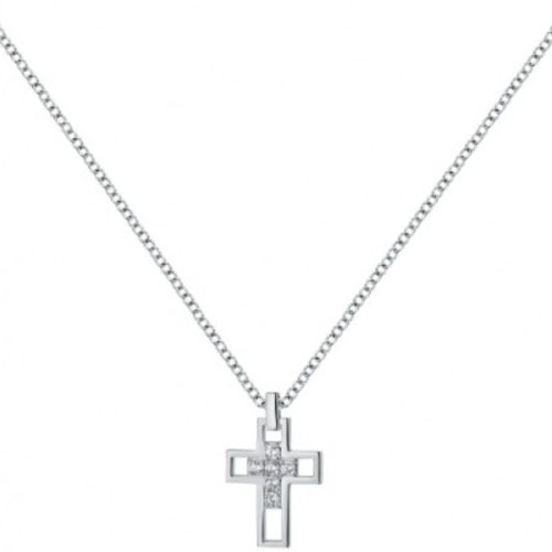 Collana Croce in Argento da Uomo MORELLATO