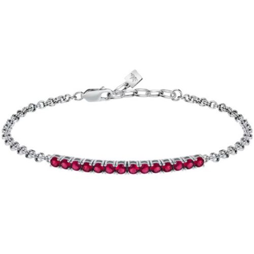 Bracciale Tennis da Uomo Brillanti Rossi MORELLATO