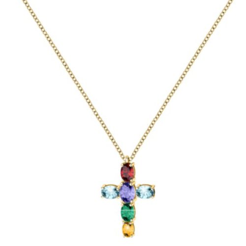 Collana Croce da Donna Pietre Multicolor MORELLATO SAVY02