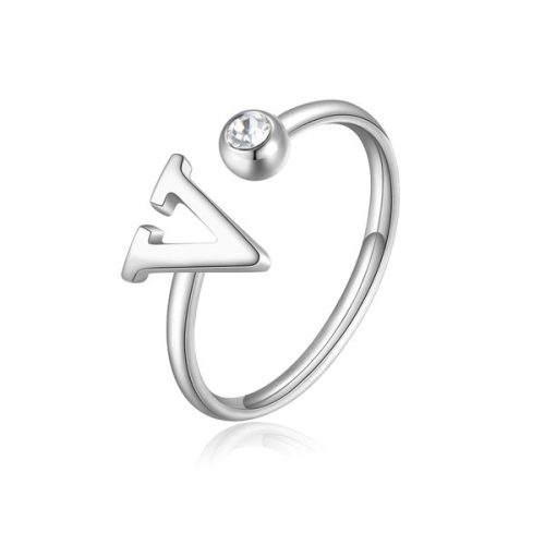 Anello Iniziale "V" S'AGAPO' da Donna