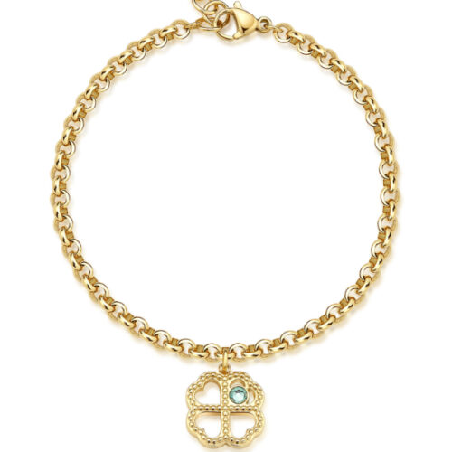 Bracciale Dorato Quadrifoglio Donna S'AGAPO'