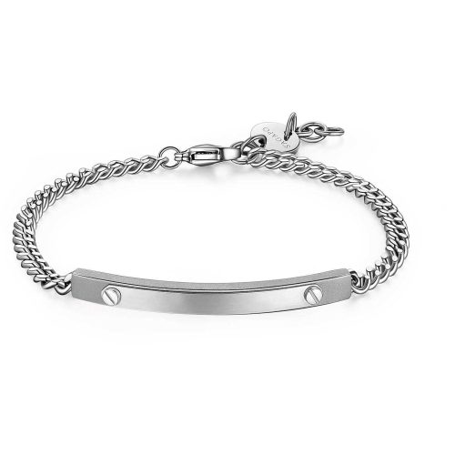 Bracciale Grumetta da Uomo in Acciaio e S'AGAPO' SPD11