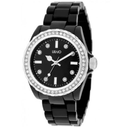 Orologio Nero da Donna LIU-JO TLJ2165 Ghiera Brillanti