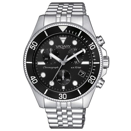 Orologio Cronografo da Uomo VAGARY Cinturino Jubileè