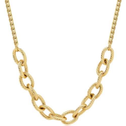 Collana Donna Acciaio Dorato S'AGAPO'