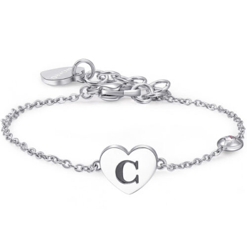 Bracciale Cuore Iniziale "C" Donna S'AGAPO'