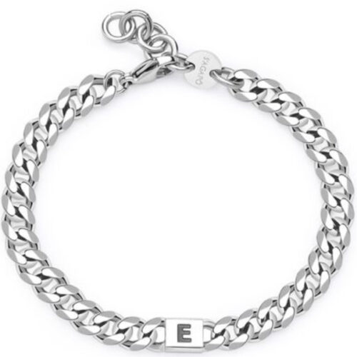 Bracciale Iniziale "E" da Uomo S'AGAPO'