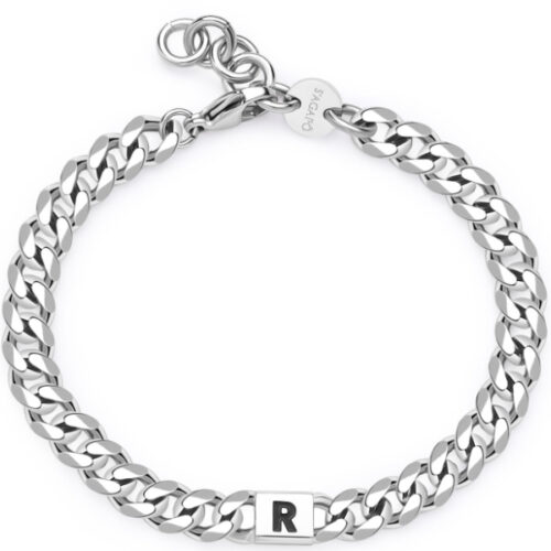 Bracciale Iniziale "R" da Uomo S'AGAPO'