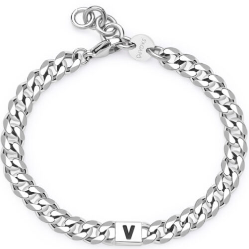 Bracciale Iniziale "V" da Uomo S'AGAPO'