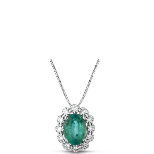Collana Smeraldo e Brillanti LUCCIOLE