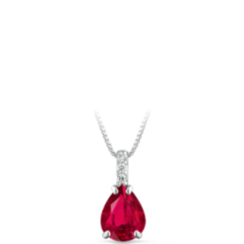Collana Punto Luce Rubino LUCCIOLE