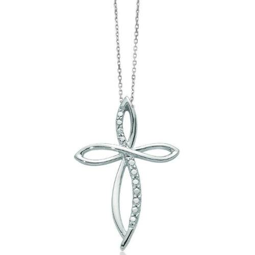 Collana Croce con Brillanti MILUNA