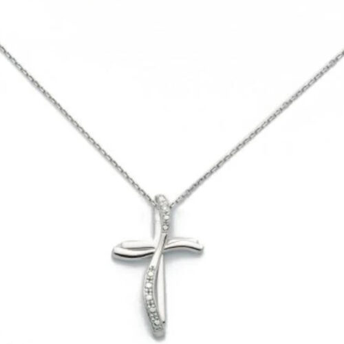 Collana Croce con Brillanti MILUNA