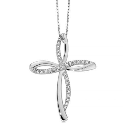 Collana Donna Croce Brillanti MILUNA