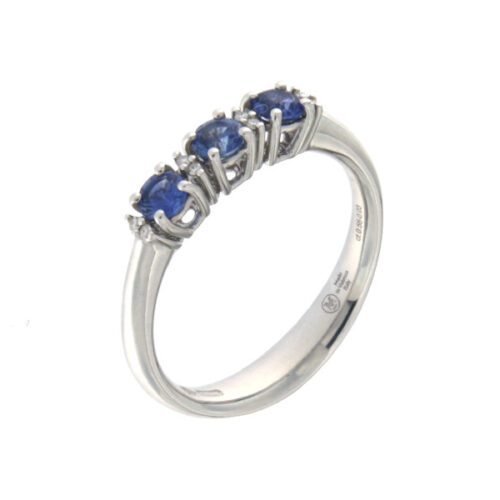 Anello Trilogy Zaffiri MIRCO VISCONTI