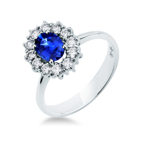 Anello Zaffiro Brillanti MIRCO VISCONTI