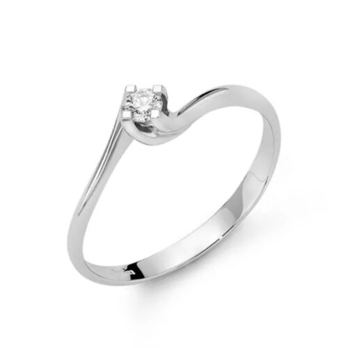 Anello Solitario Brillante Valentino MILUNA