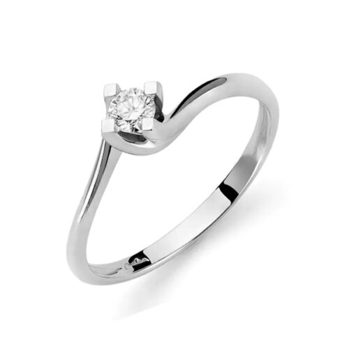 Anello Solitario Brillante Valentino MILUNA