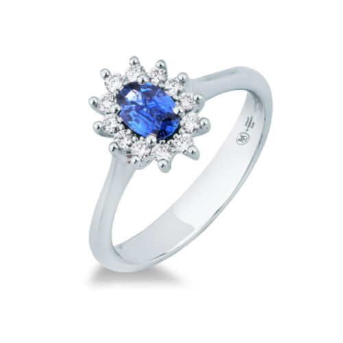 Anello Zaffiro Brillanti MIRCO VISCONTI