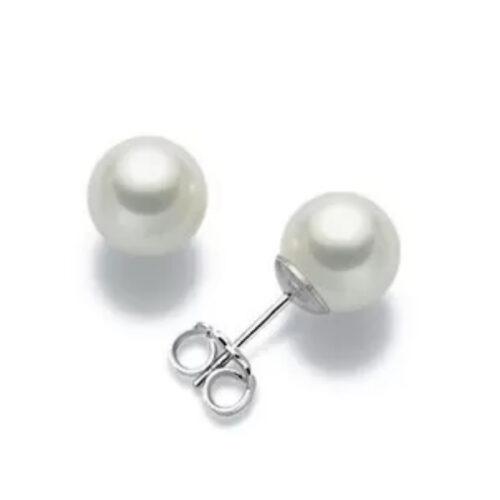 Orecchini Donna Perle Oro Bianco MILUNA