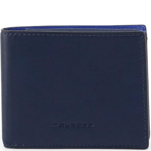 Portafogli Blu da Uomo PIQUADRO