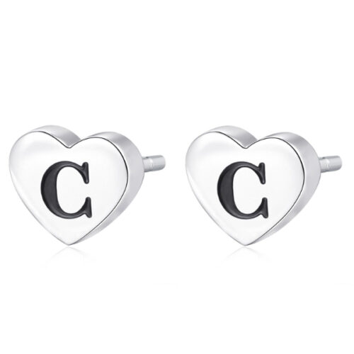 Orecchini Cuore Iniziale "C" Donna S'AGAPO'