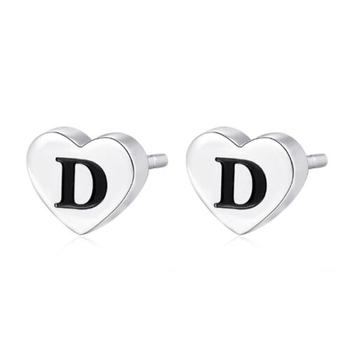Orecchini Cuore Iniziale "D" Donna S'AGAPO'
