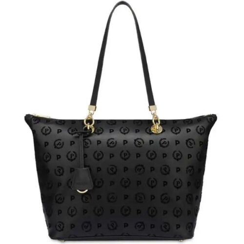 Borsa Nera Logata a Spalla POLLINI
