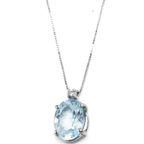 Collana Punto Luce Acquamarina BIBIGI'