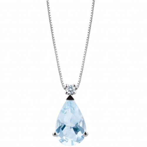 Collana Punto Luce Acquamarina BIBIGI'