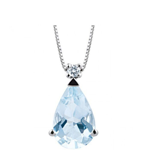 Collana Punto Luce Acquamarina BIBIGI'