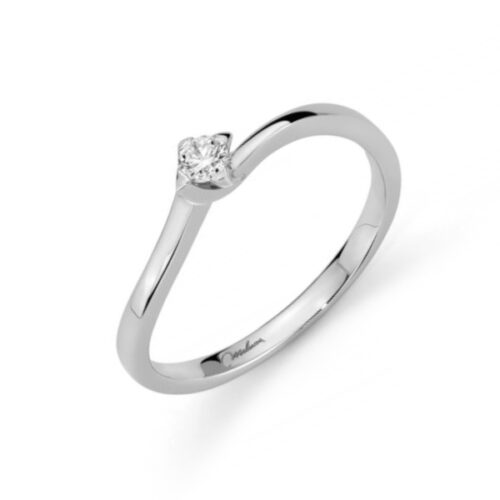 Anello Solitario Brillante in Oro MILUNA